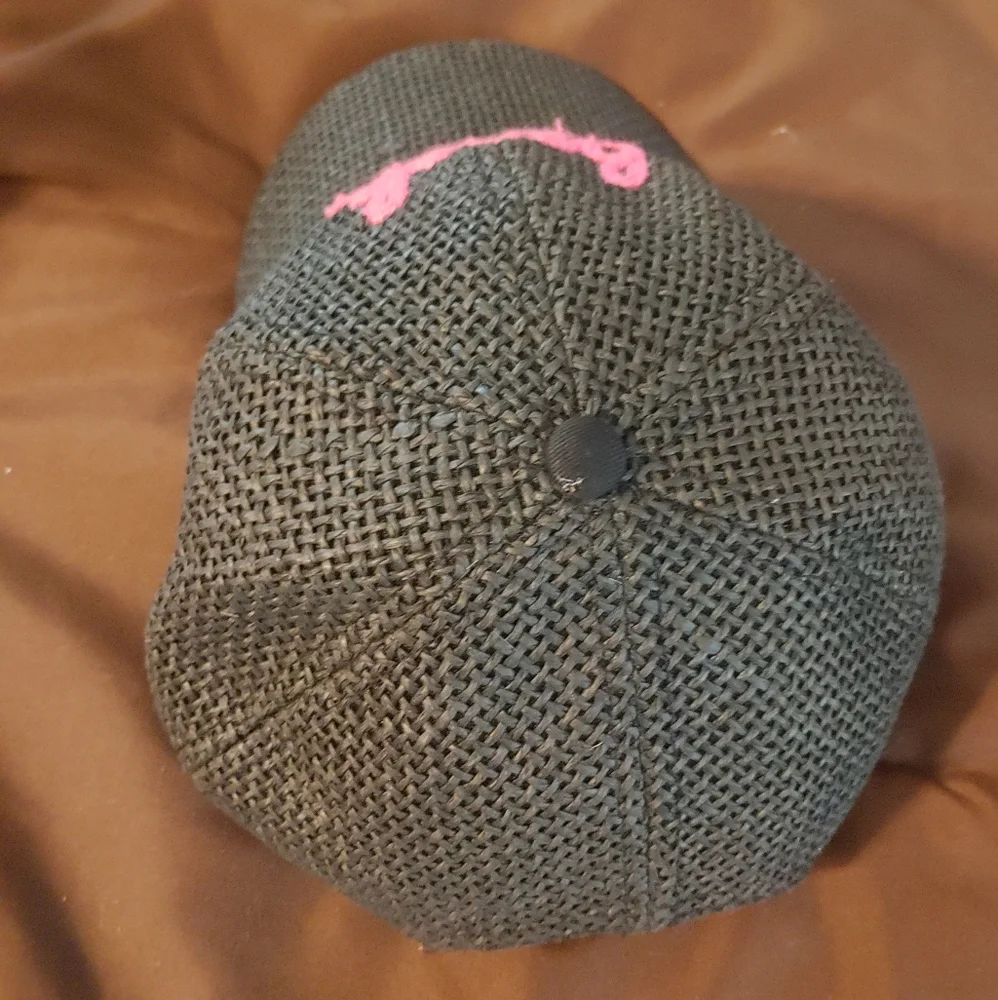 Beach Bum Black and Pink Women's Hat